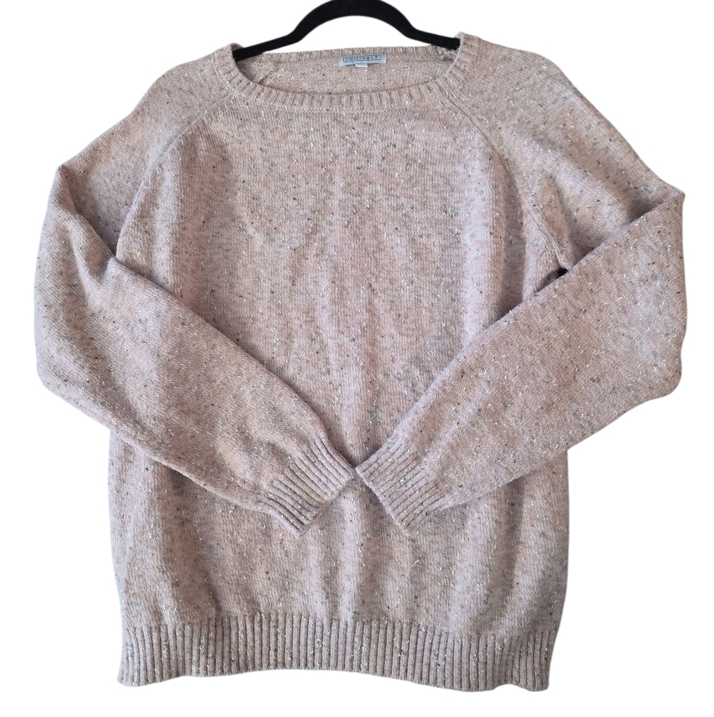 Elegant Pink Crew Neck Sweater